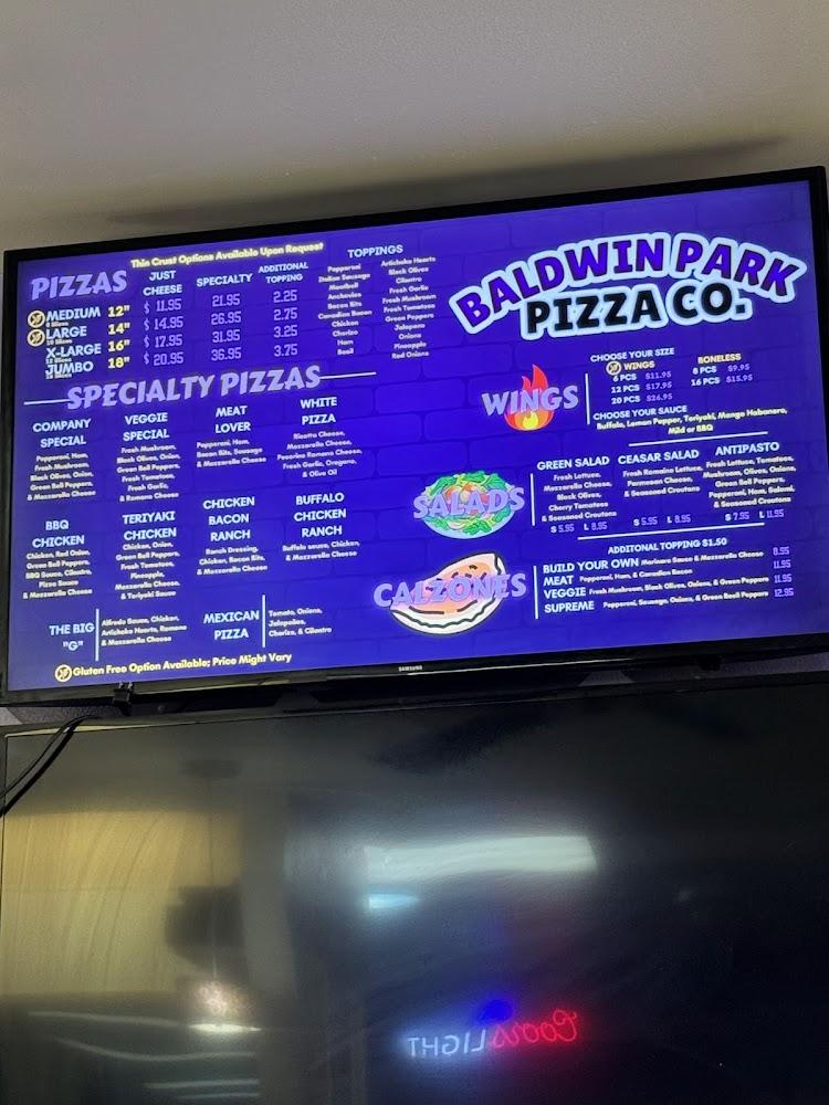 Baldwin Park Pizza Company Company Special